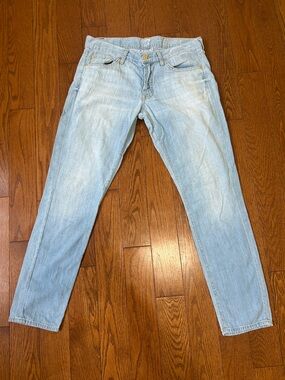 7 For All Mankind Pale Blue Josefina skinny boyfriend Jeans